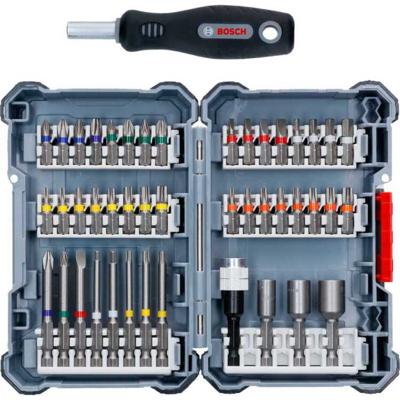 Bosch Accessoires 44+1 delige schroefbitset en doppen in cassette - 2607017692