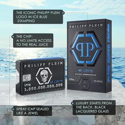 Herenparfum PHILIPP PLEIN No Limit$ Super Fre$H EDT 50 ml - thumbnail