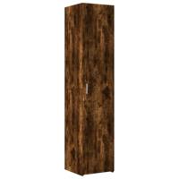 Hoge kast 40x42,5x185 cm bewerkt hout gerookt eikenkleurig - thumbnail
