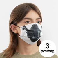 Hygiënisch en herbruikbaar gezichtsmasker gemaakt van stof Gas Luanvi Maat M Pakket van 3 stuks - thumbnail