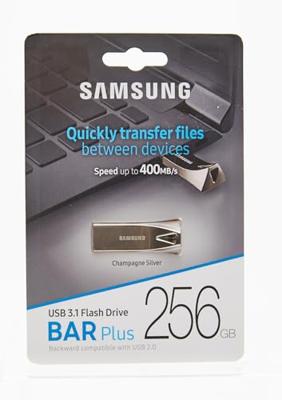 Samsung BAR Plus USB Stick 256GB USB-sticks Zilver