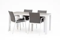 Trestino diningset gironde 161 alton wit - thumbnail