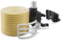 Bruder Balengrijper met 1 ronde hooibaal - thumbnail