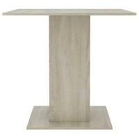 Eettafel 80x80x75 cm spaanplaat sonoma eikenkleurig - thumbnail