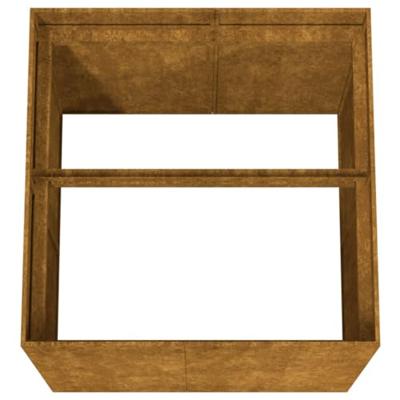 VidaXL Plantenbak 80x80x80 cm cortenstaal