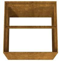 VidaXL Plantenbak 80x80x80 cm cortenstaal - thumbnail