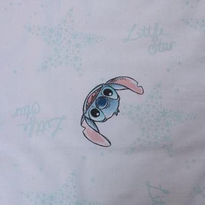 Lilo and Stitch Peuterdekbedovertrek White Star - 100 x 135 cm - Katoen