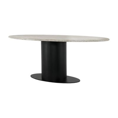 Richmond Ovale Eettafel 'Brodman' Marmer, 200 x 100cm