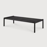 Ethnicraft Outdoor Salontafel 'Jack' Teakhout, 150 x 65cm, kleur Zwart - thumbnail