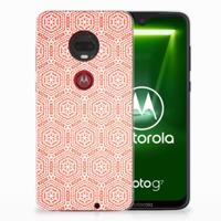 Motorola Moto G7 | G7 Plus TPU bumper Pattern Orange - thumbnail