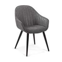 Kave Home Fabia eetkamerstoel Grafiet - thumbnail