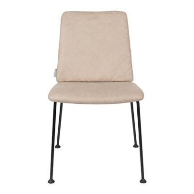 Tweedekansje Zuiver Fab stoel gestoffeerd beige - Set van 2