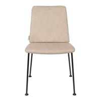 Tweedekansje Zuiver Fab stoel gestoffeerd beige - Set van 2 - thumbnail