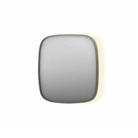 Spiegel INK SP30 60x4x60 cm incl. Indirect LED-Verlichting Rondom en Spiegelverwarming Geborsteld RVS - thumbnail