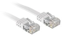 LINDY 47500 RJ45 Netwerkkabel, patchkabel CAT 6 U/UTP 0.30 m Wit Snagless 1 stuk(s) - thumbnail