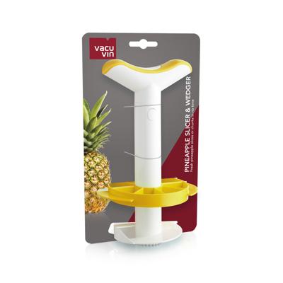 Vacu Vin ananassnijder 2-in-1 wit/geel