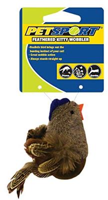 Petsport Feathered Kitty Wobbler Bruin