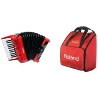 Roland FR-1X RD V-accordeon pianoklavier rood + Roland tas - thumbnail