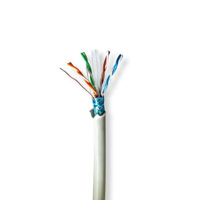 Netwerk Kabel Rol | CAT6 | Solid | F/UTP | Koper | 305.0 m | Binnenshuis | Rond | LSZH | Grijs