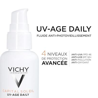 Vichy Capital Soleil Uv-Age Daily Getint Licht SPF50+ 40ml - thumbnail