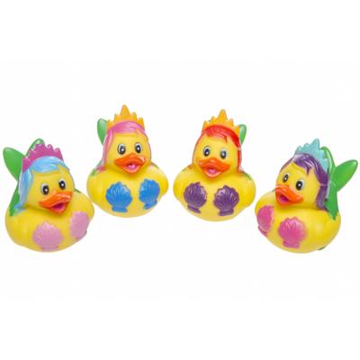 LG-Imports badeendjes zeemeerminnen 7 cm geel 4 stuks