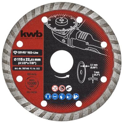 Diamantschijf cutfix red 115x22 mm KWB - Kwb Diamantschijf cutfix red 115x22 mm KWB - Kwb