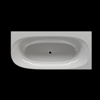 Hoekbad Aquasplash Second 170x80 cm Links Hoogglans Wit Aquasplash - thumbnail