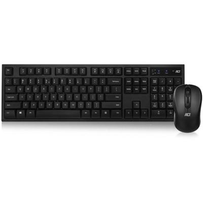 ACT Draadloos toetsenbord en muis, USB nano ontvanger