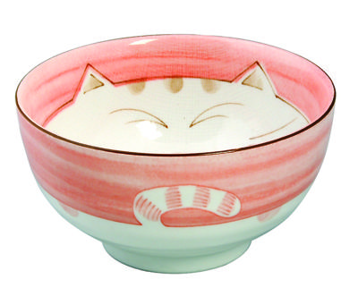 Roze Kom - Kawaii Cat - 16cm 800ml
