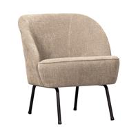 WOOOD Fauteuil 'Vogue' Chenille, kleur Zand - thumbnail