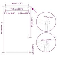 Rolgordijn verduisterend 80x130 cm stofbreedte 75,7cm geel - thumbnail