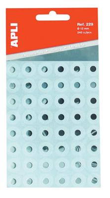 Apli versterkingsringen transparant, etui van 240 stuks