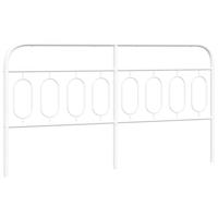 Hoofdbord 193 cm metaal wit - thumbnail
