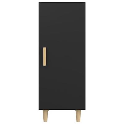 Dressoir 34,5x34x90 cm bewerkt hout zwart Dressoir 34,5x34x90 cm bewerkt hout zwart