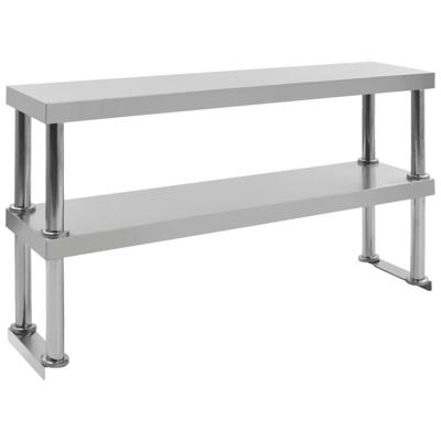 Verhoging voor werktafel 2-laags 120x30x65 cm roestvrij staal Verhoging voor werktafel 2-laags 120x30x65 cm roestvrij staal