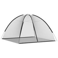 Klamboe met deuren Mongolia 220 gaas 200x200x135 cm zwart - thumbnail