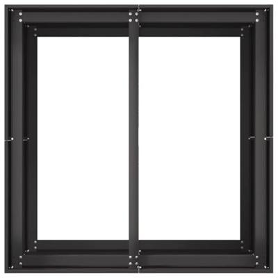 VidaXL Plantenbak 80x80x80 cm staal zwart