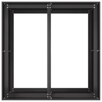 Plantenbak 80x80x80 cm staal zwart - thumbnail