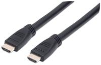 Manhattan 353977 HDMI-kabel HDMI Aansluitkabel HDMI-A-stekker, HDMI-A-stekker 10.00 m Zwart 4K UHD, UL gecertificeerd - thumbnail