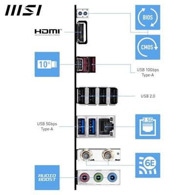 MSI PRO B840-S EVO WIFI6E Moederbord Socket AMD AM5 Vormfactor ATX Moederbord chipset AMD® B840 MSI PRO B840-S EVO WIFI6E Moederbord Socket AMD AM5 Vormfactor ATX Moederbord chipset AMD® B840