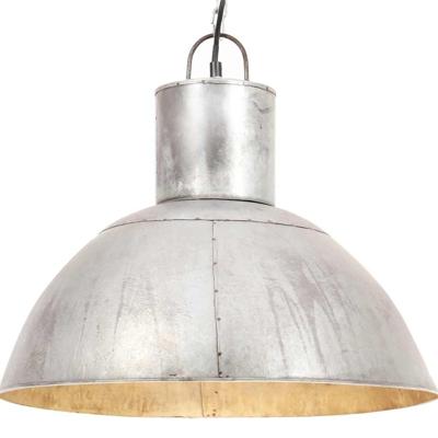 Hanglamp rond 25 W E27 48 cm zilverkleurig