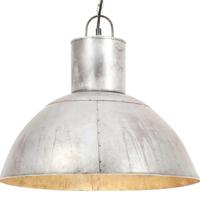 Hanglamp rond 25 W E27 48 cm zilverkleurig - thumbnail