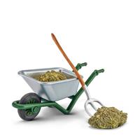 Schleich farm world kruiwagen met hooi en riek - thumbnail