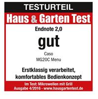 CASO MG20 Ceramic menu 2 in 1 Magnetron RVS, Zwart 800 W Timerfunctie - thumbnail