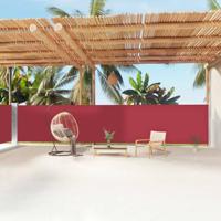 VidaXL Windscherm uittrekbaar 160x1200 cm rood - thumbnail