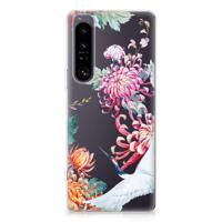 Sony Xperia 1 IV | TPU Hoesje | Bird Flowers - thumbnail