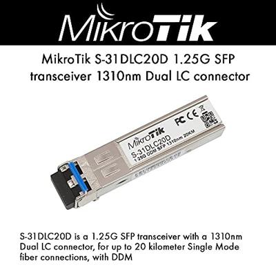 Module SFP MIKROTIK Mono Dual LC 20 km