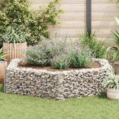 VidaXL Gabion plantenbak verhoogd zeshoekig 200x173x40 cm VidaXL Gabion plantenbak verhoogd zeshoekig 200x173x40 cm