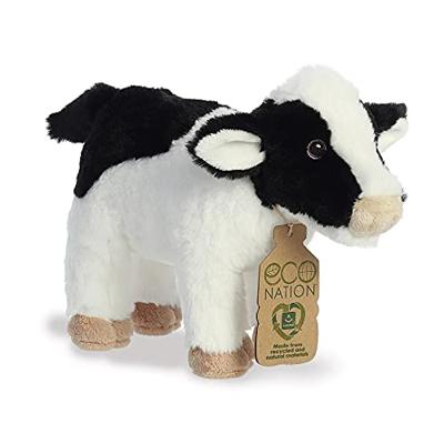 Eco Nation Pluchen knuffel - koe - 26 cm Eco Nation Pluchen knuffel - koe - 26 cm