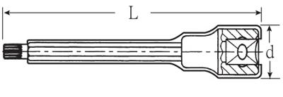 Stahlwille 12175 VDE XZN M6 02370006 Schroevendraaierdop M6 3/8 (10 mm)